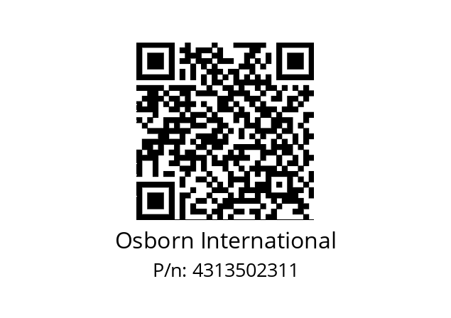   Osborn International 4313502311