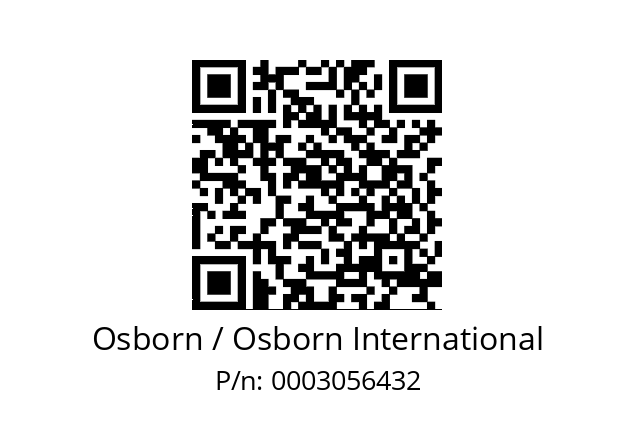   Osborn / Osborn International 0003056432