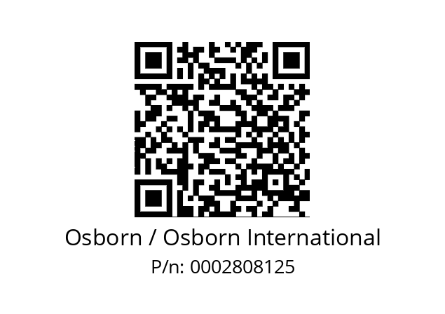   Osborn / Osborn International 0002808125