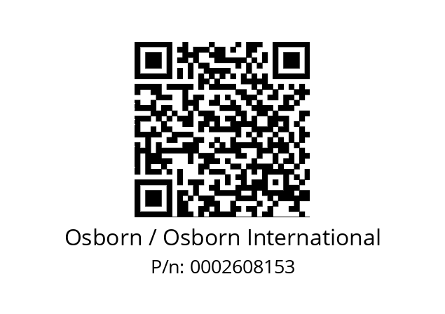   Osborn / Osborn International 0002608153