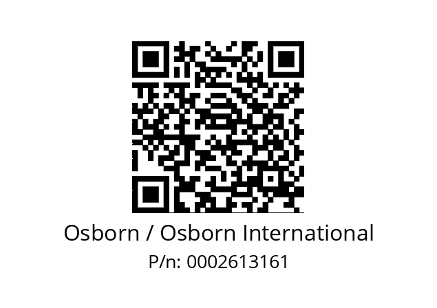   Osborn / Osborn International 0002613161