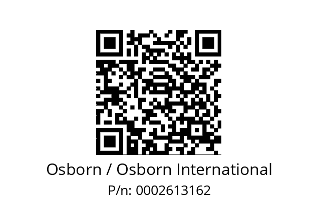   Osborn / Osborn International 0002613162