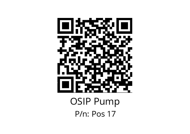   OSIP Pump Pos 17