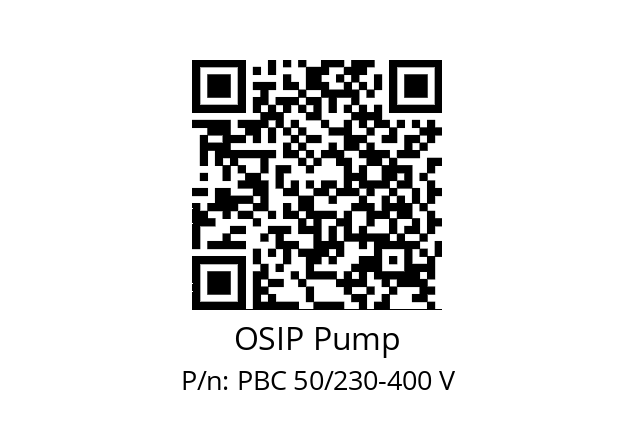   OSIP Pump PBC 50/230-400 V