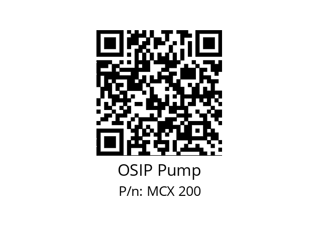   OSIP Pump MCX 200