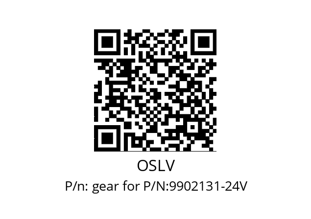   OSLV gear for P/N:9902131-24V