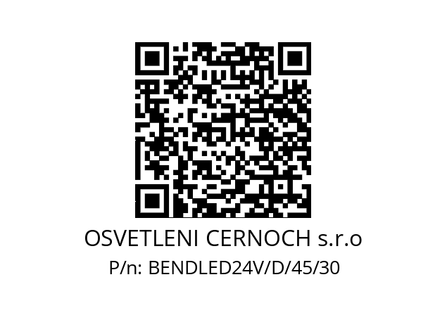   OSVETLENI CERNOCH s.r.o BENDLED24V/D/45/30