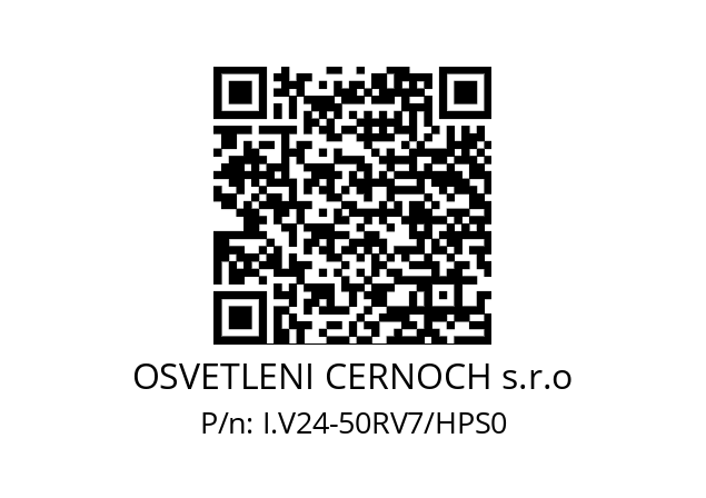   OSVETLENI CERNOCH s.r.o I.V24-50RV7/HPS0