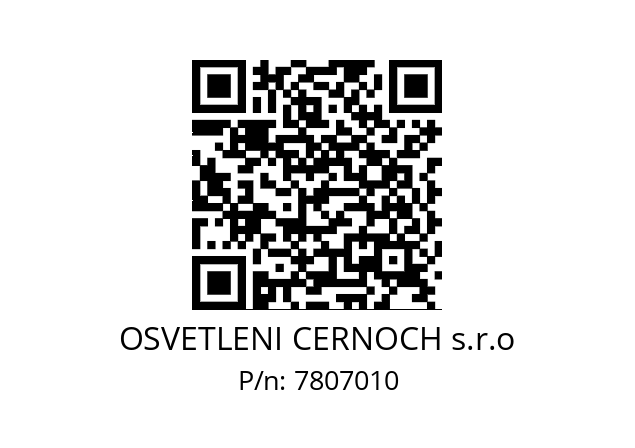   OSVETLENI CERNOCH s.r.o 7807010