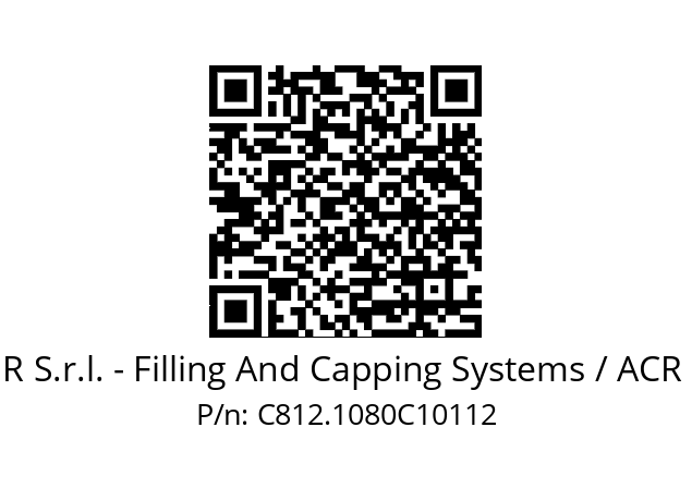   A C R S.r.l. - Filling And Capping Systems / ACR SRL C812.1080C10112