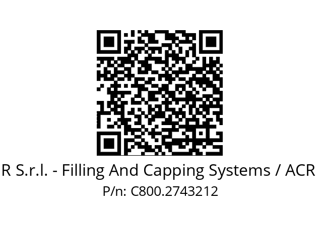   A C R S.r.l. - Filling And Capping Systems / ACR SRL C800.2743212