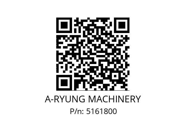   A-RYUNG MACHINERY 5161800