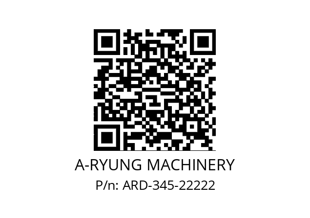   A-RYUNG MACHINERY ARD-345-22222