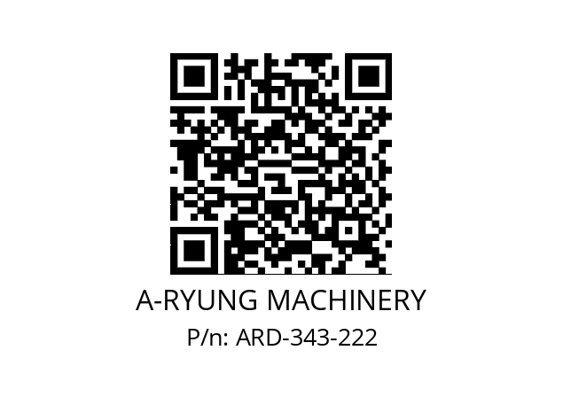   A-RYUNG MACHINERY ARD-343-222