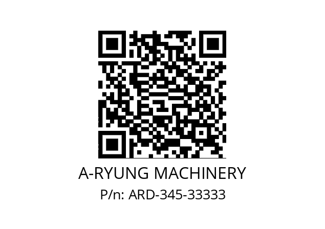   A-RYUNG MACHINERY ARD-345-33333