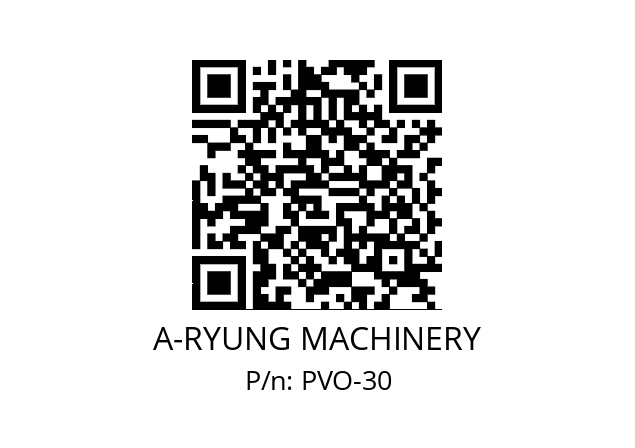   A-RYUNG MACHINERY PVO-30