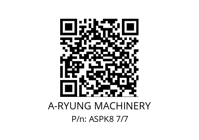   A-RYUNG MACHINERY ASPK8 7/7