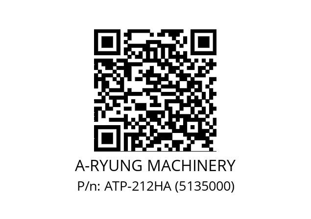   A-RYUNG MACHINERY ATP-212HA (5135000)