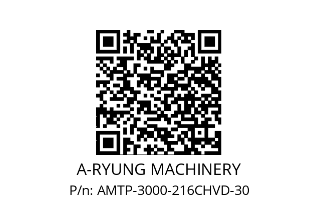   A-RYUNG MACHINERY AMTP-3000-216CHVD-30