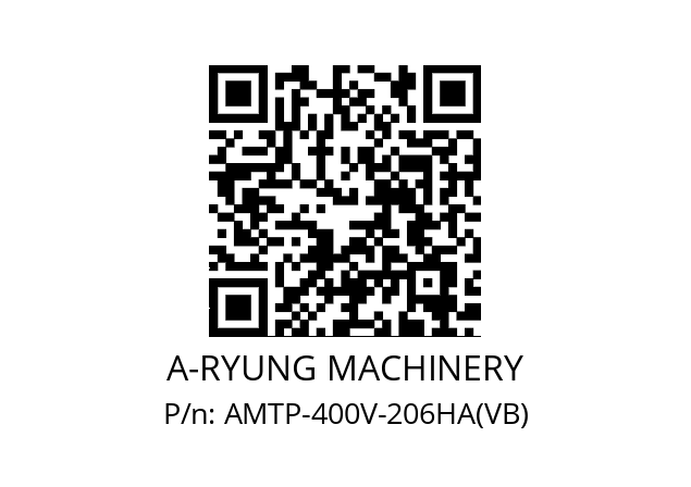   A-RYUNG MACHINERY AMTP-400V-206HA(VB)