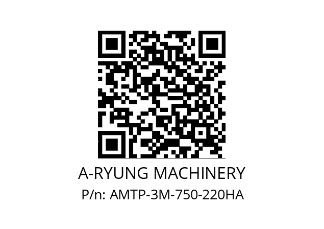   A-RYUNG MACHINERY AMTP-3M-750-220HA