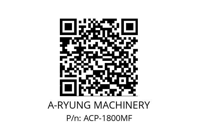   A-RYUNG MACHINERY ACP-1800MF