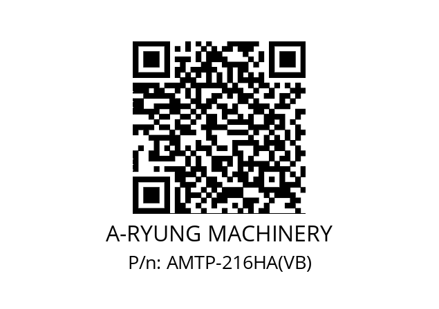   A-RYUNG MACHINERY AMTP-216HA(VB)