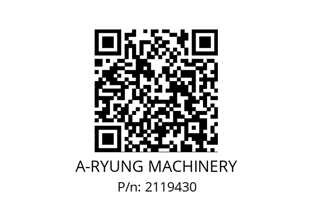   A-RYUNG MACHINERY 2119430