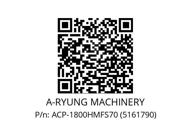   A-RYUNG MACHINERY ACP-1800HMFS70 (5161790)