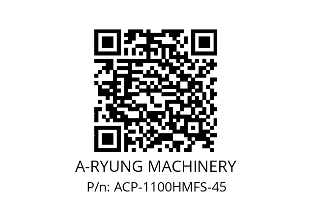   A-RYUNG MACHINERY ACP-1100HMFS-45