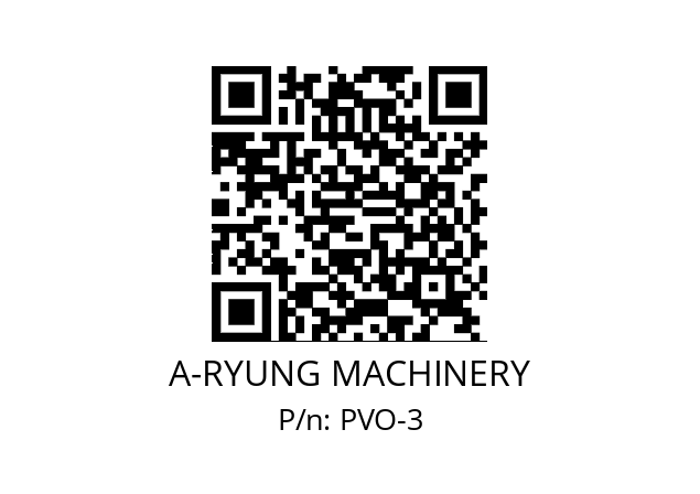   A-RYUNG MACHINERY PVO-3