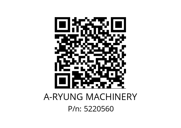   A-RYUNG MACHINERY 5220560