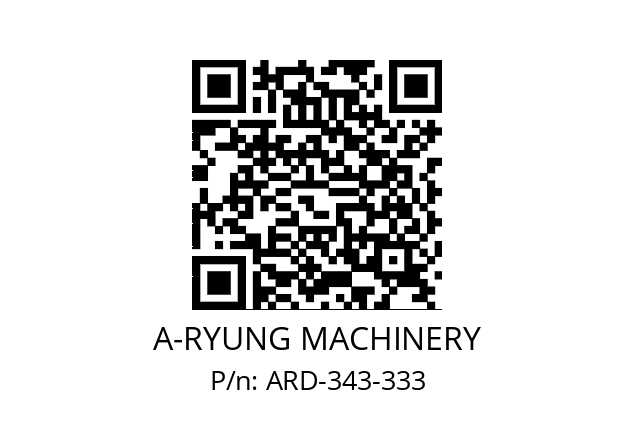   A-RYUNG MACHINERY ARD-343-333