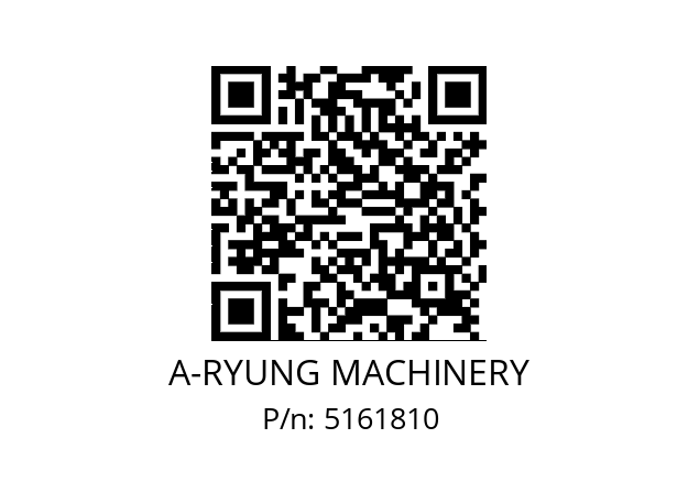   A-RYUNG MACHINERY 5161810