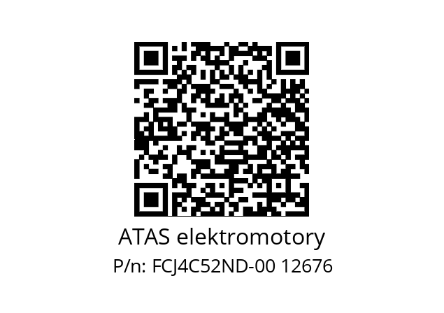   ATAS elektromotory FCJ4C52ND-00 12676