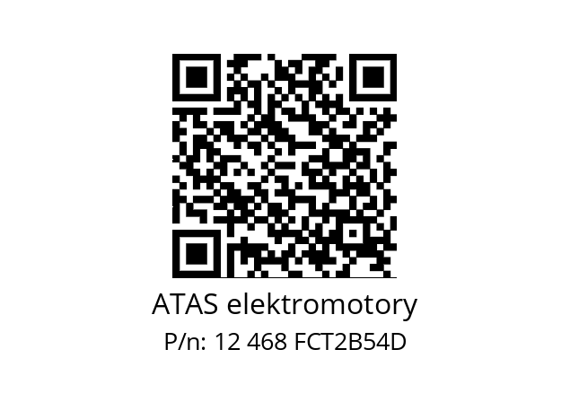   ATAS elektromotory 12 468 FCT2B54D