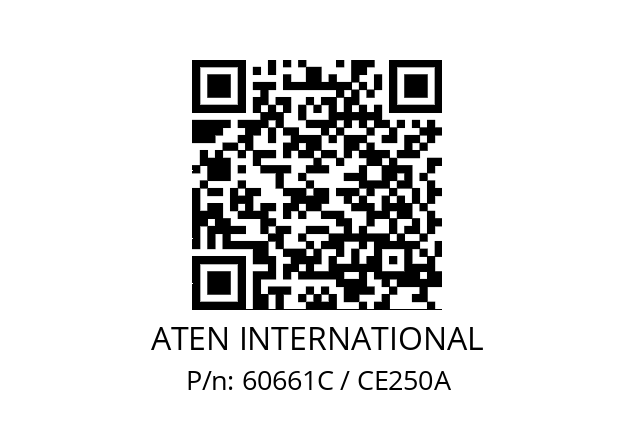   ATEN INTERNATIONAL 60661C / CE250A