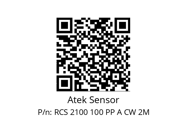   Atek Sensor RCS 2100 100 PP A CW 2M