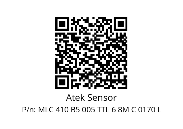   Atek Sensor MLC 410 B5 005 TTL 6 8M C 0170 L