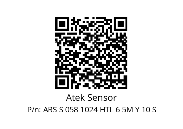   Atek Sensor ARS S 058 1024 HTL 6 5M Y 10 S