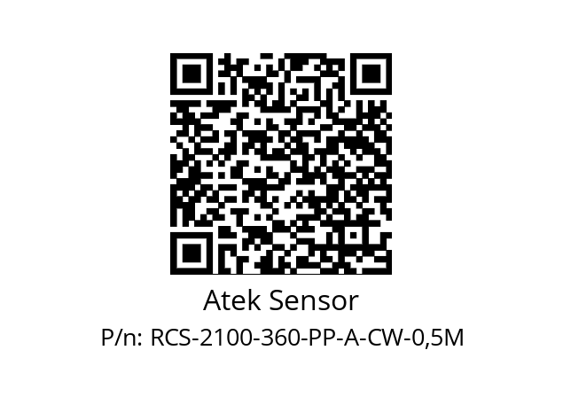   Atek Sensor RCS-2100-360-PP-A-CW-0,5M