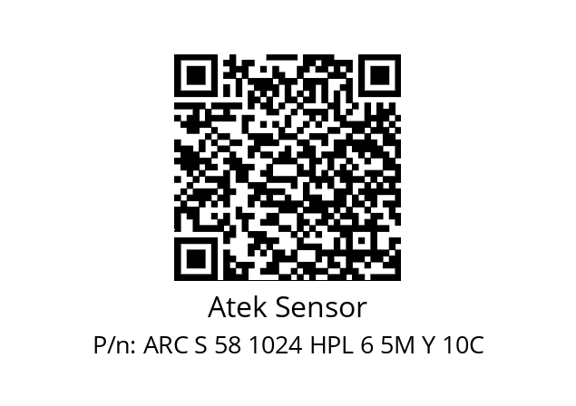   Atek Sensor ARC S 58 1024 HPL 6 5M Y 10C