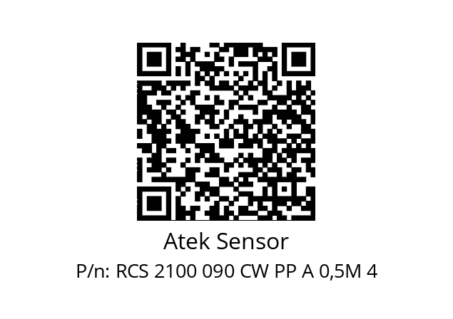   Atek Sensor RCS 2100 090 CW PP A 0,5M 4