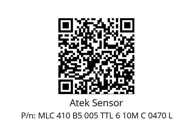   Atek Sensor MLC 410 B5 005 TTL 6 10M C 0470 L