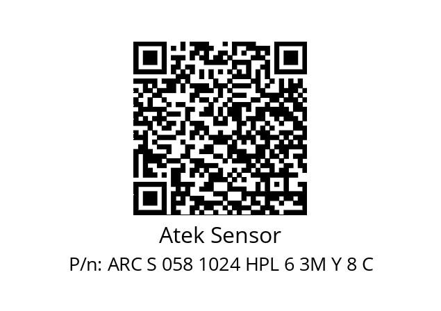   Atek Sensor ARC S 058 1024 HPL 6 3M Y 8 C