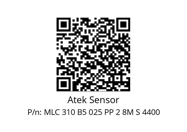   Atek Sensor MLC 310 B5 025 PP 2 8M S 4400