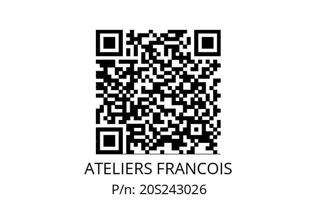   ATELIERS FRANCOIS 20S243026