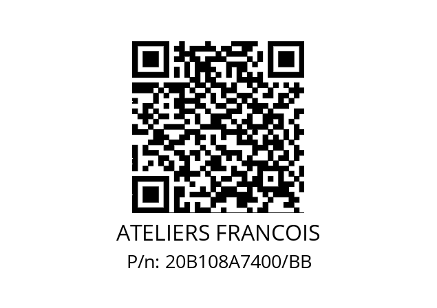   ATELIERS FRANCOIS 20B108A7400/BB