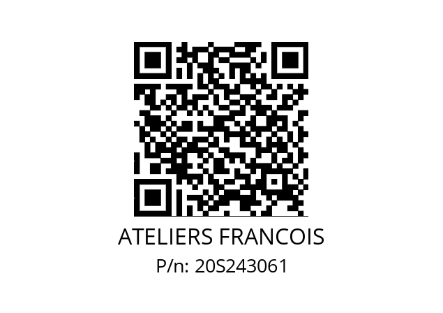   ATELIERS FRANCOIS 20S243061