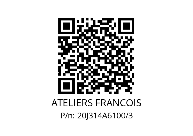   ATELIERS FRANCOIS 20J314A6100/3